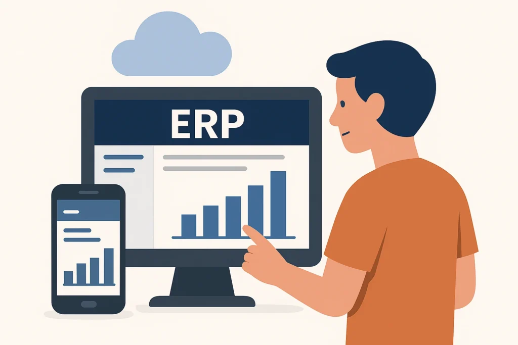 ERP más fácil de usar para pequeñas empresas en México con acceso desde celular y tablet