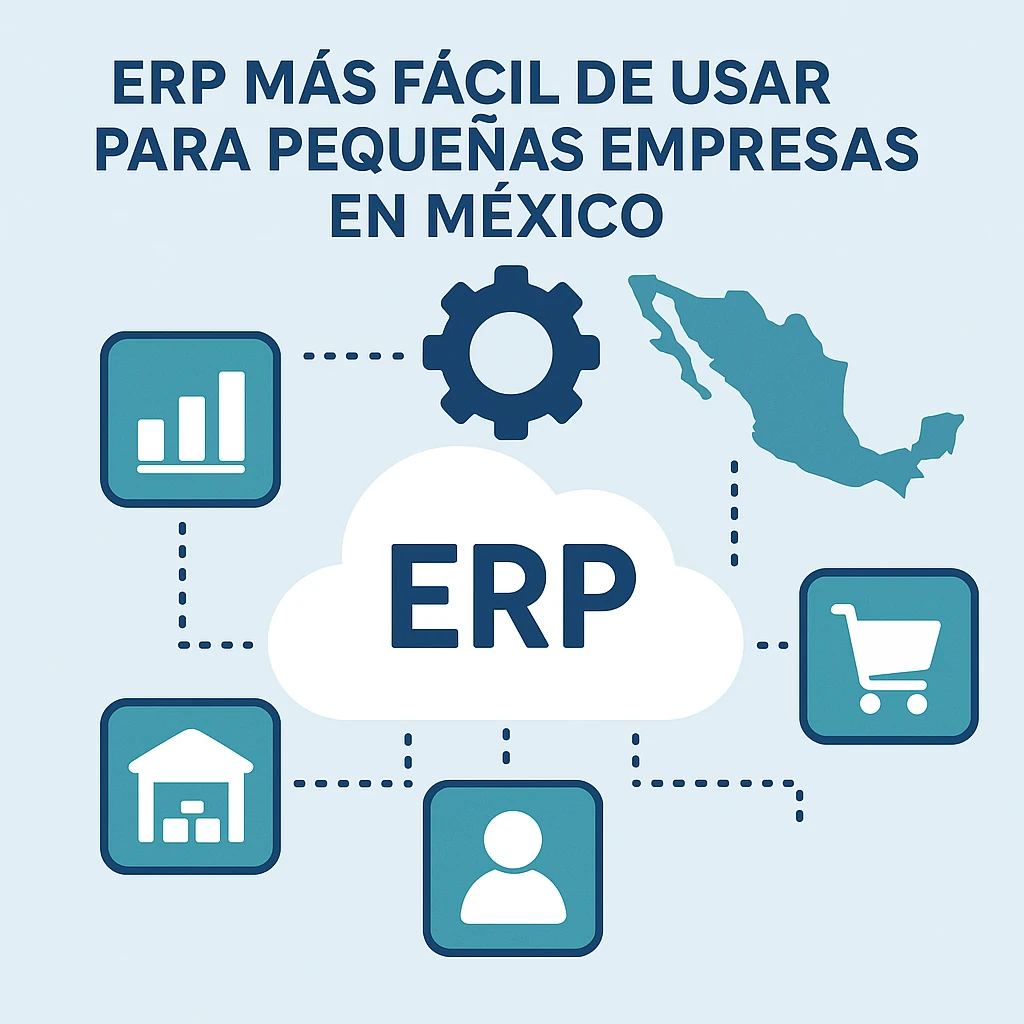 ERP más fácil de usar para pequeñas empresas en México sin necesidad de conocimientos técnicos