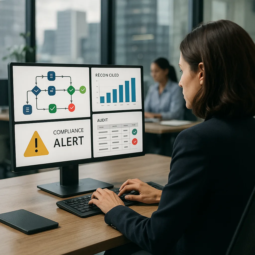 Microsoft Dynamics 365 con controles automáticos para seguridad, cumplimiento y reducción de errores