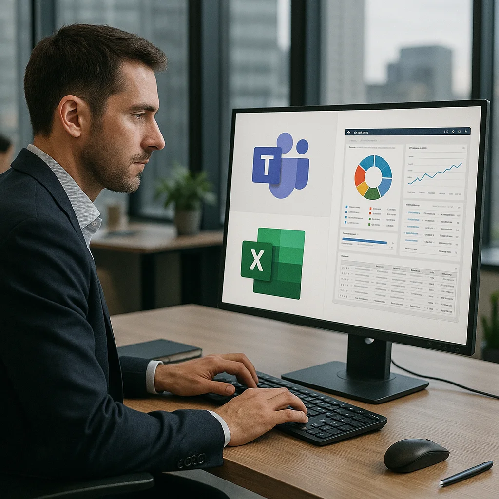 Microsoft Dynamics 365 con integración a Outlook, Teams, Excel y Power BI para crecimiento empresarial