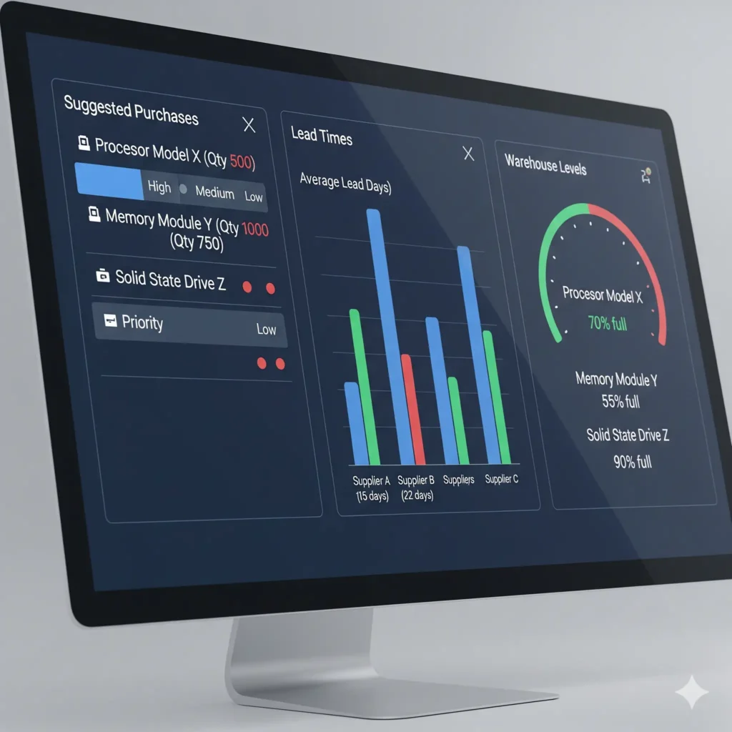 ERP para empresas que manejan inventario con MRP y compras sugeridas