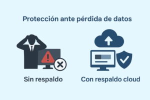 riesgos de no tener respaldo cloud en una empresa
