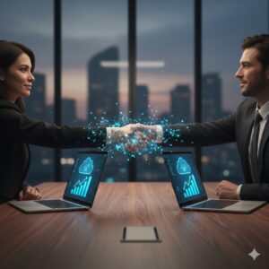 Alianza tecnológica entre proveedores de servicios cloud.