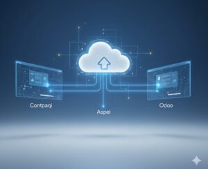 Conectividad entre sistemas ERP Contpaqi, Aspel y Odoo con respaldo en la nube.