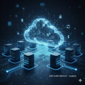 Representación visual de infraestructura cloud estable y segura.