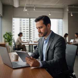 Acceso remoto a información empresarial con cloud ERP.