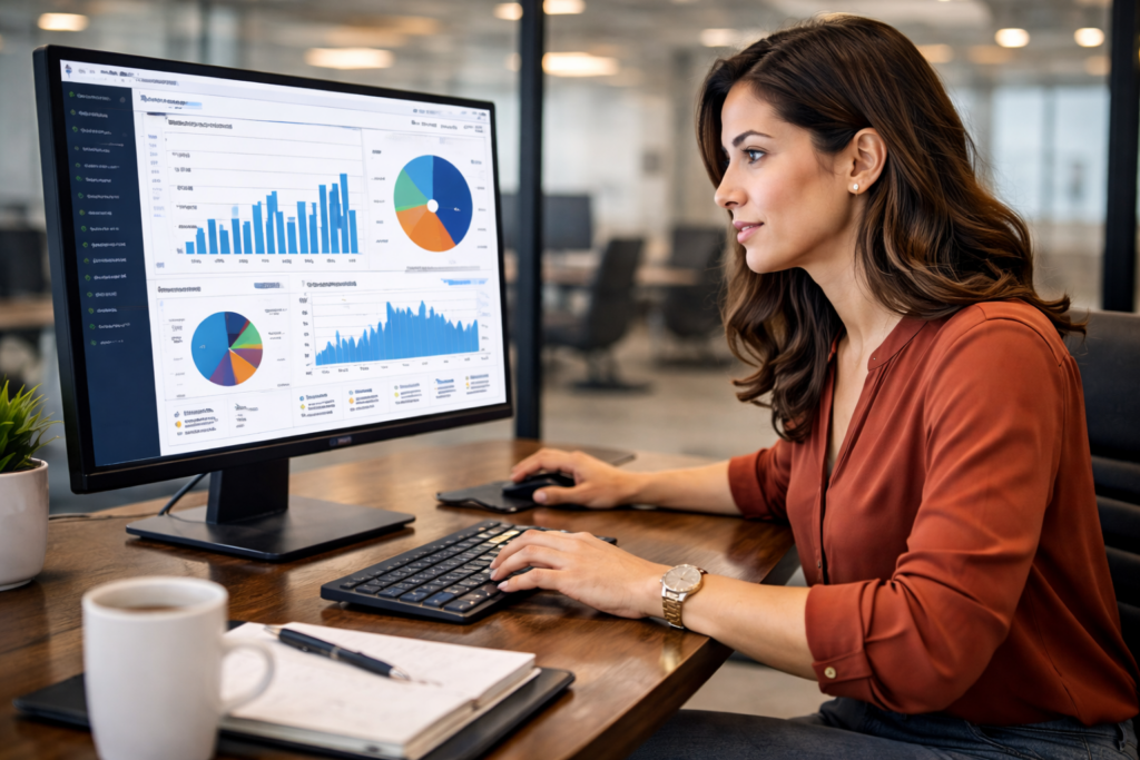 sistema ERP empresarial con problemas de rendimiento del servidor