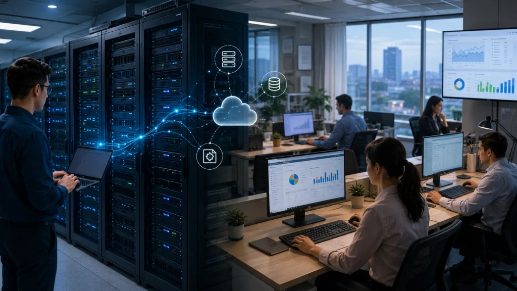 Servidores empresariales y control de facturación con Cobalt Blue Web