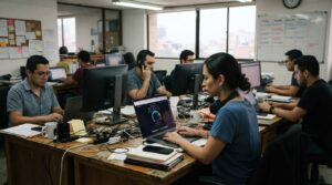 Prueba de conexión a Internet durante el horario de mayor actividad