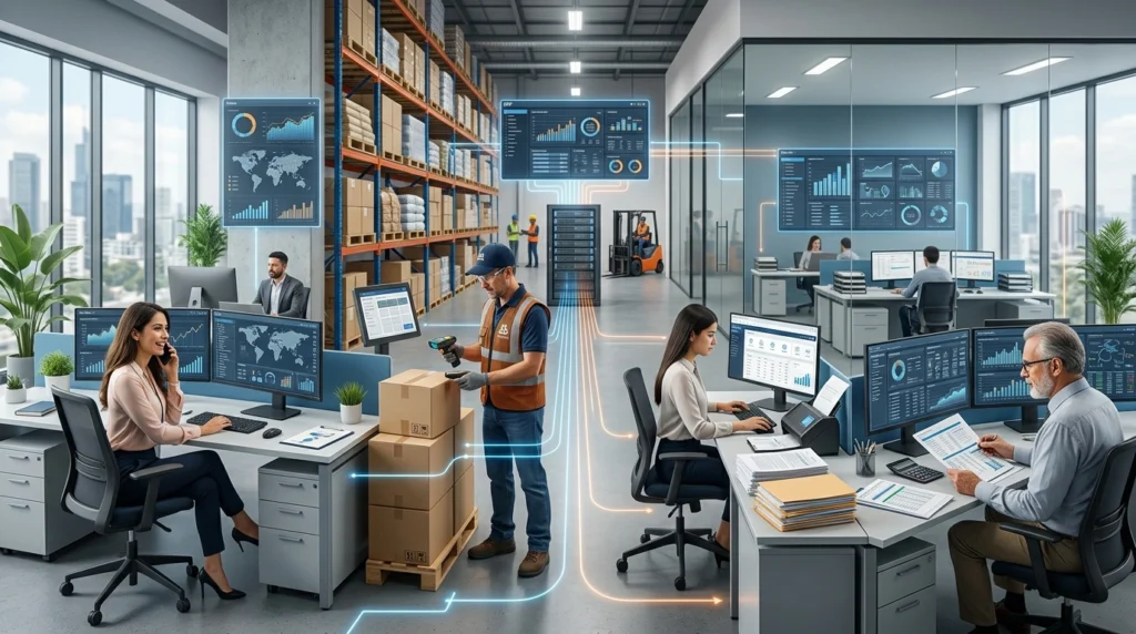 ERP integrado con contabilidad, facturación e inventarios
