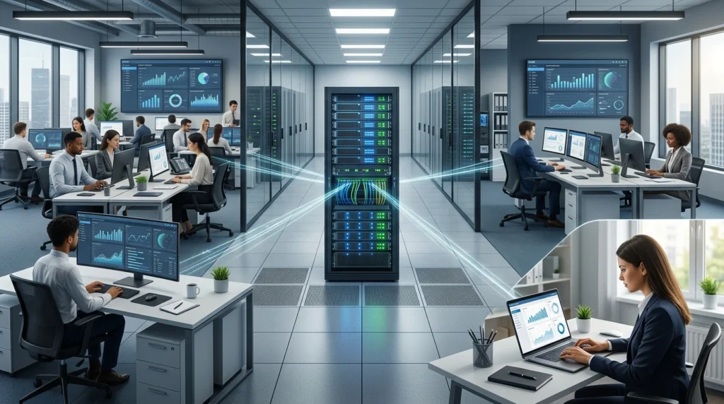 acceso remoto desde diferentes ubicaciones